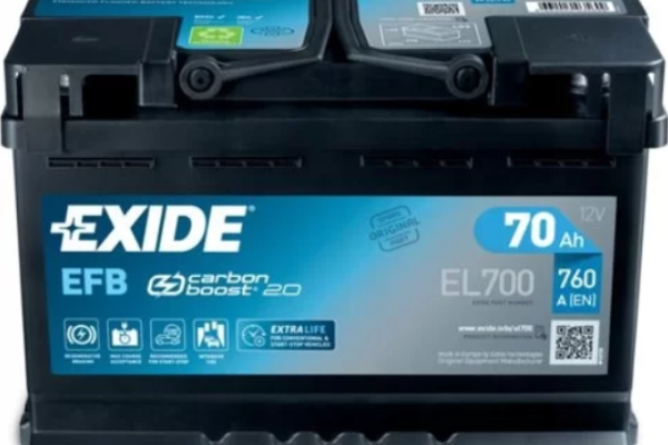 Ogłoszenie - Akumulator 70Ah 760A 12V Exide EL700 EFB-DARMOWA DOSTAWA. Zdjęcie 1