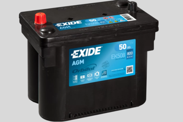 Ogłoszenie - Akumulator 50Ah Exide Orbital AGM EK508 800A-DARMOWA DOSTAWA. Zdjęcie 1
