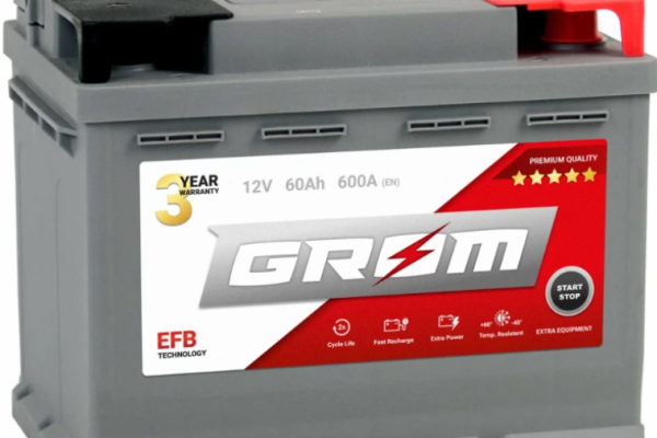 Ogłoszenie - Akumulator 60Ah GROM EFB START&STOP 600A DARMOWY DOWÓZ. Zdjęcie 1