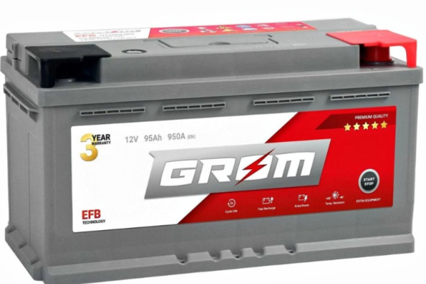 Ogłoszenie - Akumulator 95Ah GROM EFB START&STOP 950A DARMOWY DOWÓZ. Zdjęcie 1