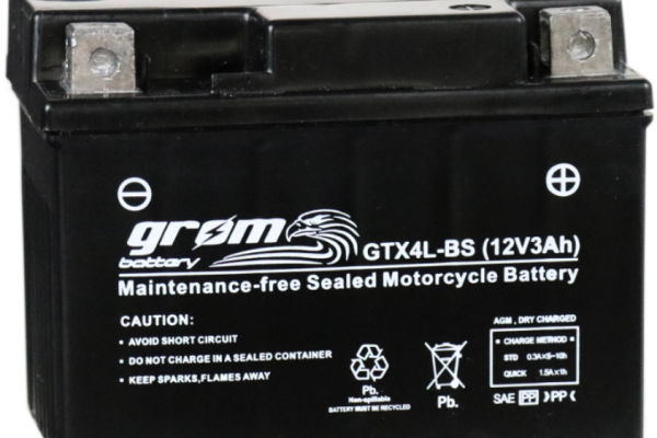 Ogłoszenie - Akumulator motocyklowy 3Ah GROM GTX4L-BS YTX4L-BS 12V 60A P+ DARMOWY DOWÓZ. Zdjęcie 1