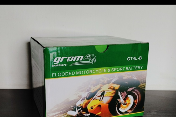 Ogłoszenie - Akumulator motocyklowy 4Ah GROM YB4L-B GT4L-B 12V 60A P+ DARMOWY DOWÓZ. Zdjęcie 1