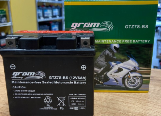 Ogłoszenie - Akumulator motocyklowy 6Ah GROM GTZ7S-BS YTZ7S-BS 12V 120A DARMOWY DOWÓZ. Zdjęcie 1