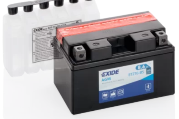 Ogłoszenie - Akumulator motocyklowy 8.6Ah EXIDE ETZ10-BS YTZ10-BS 12V 145 DARMOWY DOWÓZ. Zdjęcie 1
