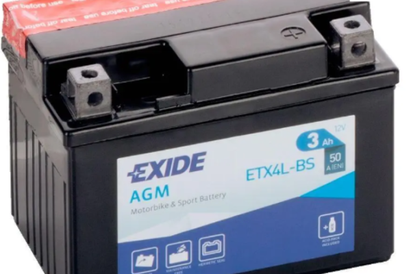 Ogłoszenie - Akumulator motocyklowy 3Ah EXIDE ETX4L-BS YTX4L-BS 12V 50A DARMOWY DOWÓZ. Zdjęcie 1