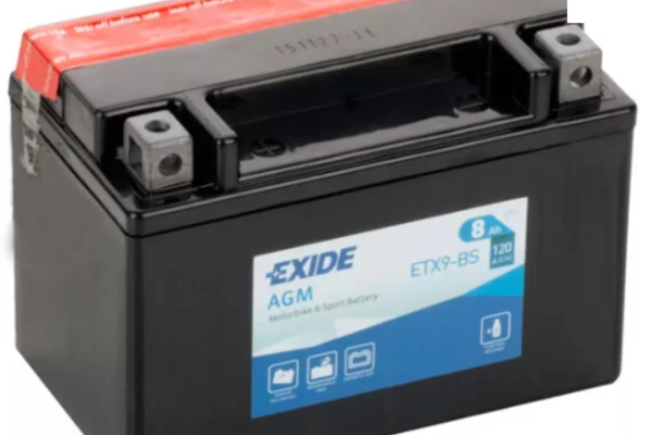 Ogłoszenie - Akumulator motocyklowy 8Ah EXIDE ETX9-BS YTX9-BS 12V 120A EN DARMOWY DOWÓZ. Zdjęcie 1