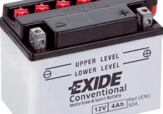 Ogłoszenie - Akumulator motocyklowy 4Ah 50A EN P+ 12V EXIDE EB4L-B YB4L-B DARMOWY DOWÓZ. Zdjęcie 1