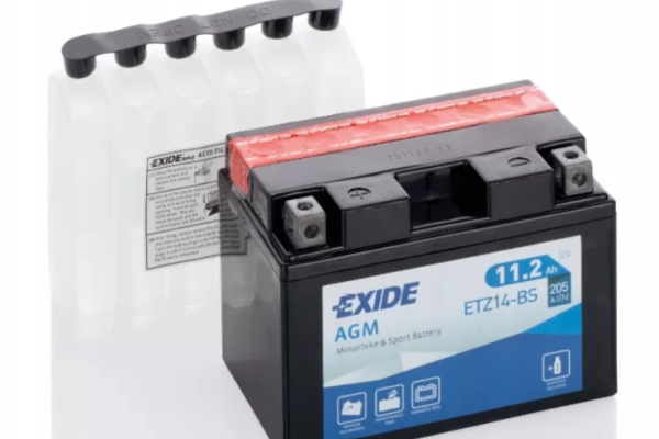 Ogłoszenie - Akumulator motocyklowy 11,2Ah 205A 12V EXIDE ETZ14-BS YTZ14-BS DARMOWY DOWÓZ. Zdjęcie 1