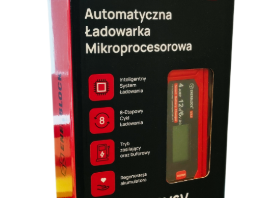 Ogłoszenie - Automatyczna ładowarka mikroprocesorowa Enerblock 12V 4A AGM GEL EFB LFP DARMOWY DOWÓZ. Zdjęcie 1