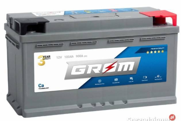 Ogłoszenie - Akumulator 100Ah 850A Grom Premium. Zdjęcie 1