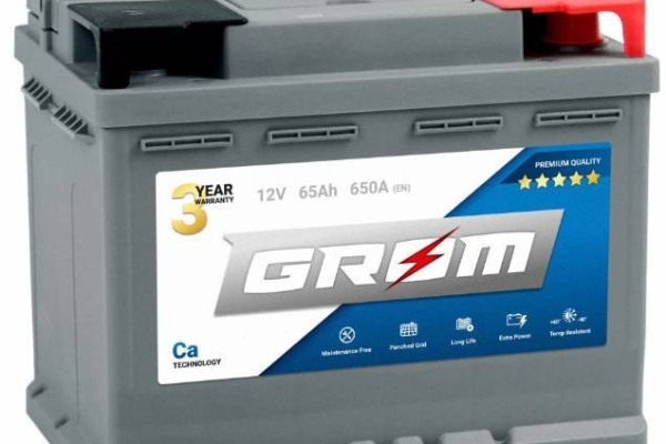 Ogłoszenie - Akumulator 65Ah 650A Grom Premium PRAWY PLUS. Zdjęcie 1