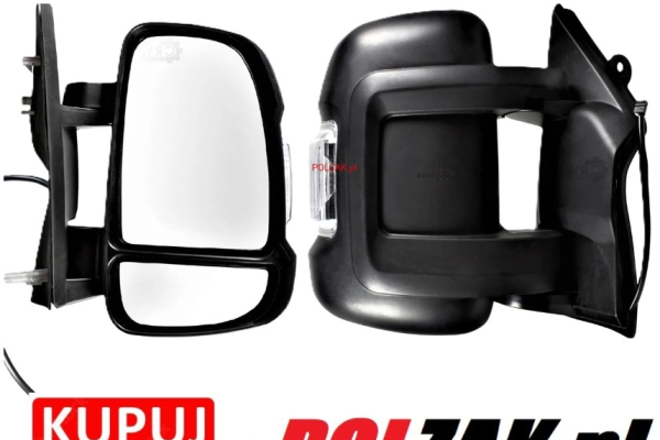 Ogłoszenie - Lusterko Prawe Fiat Ducato III Peugeot Boxer Citroen Jumper 2006-2013 Krótkie Elektryczne 8 pin Lustro drzwi Pasażera. Zdjęcie 1