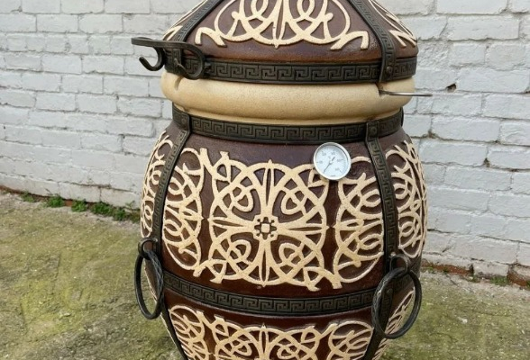 Ogłoszenie - Tandoor Saffron 125L | Piec do grillowania XXL z szamotu | Ręcznie robiony. Zdjęcie 1