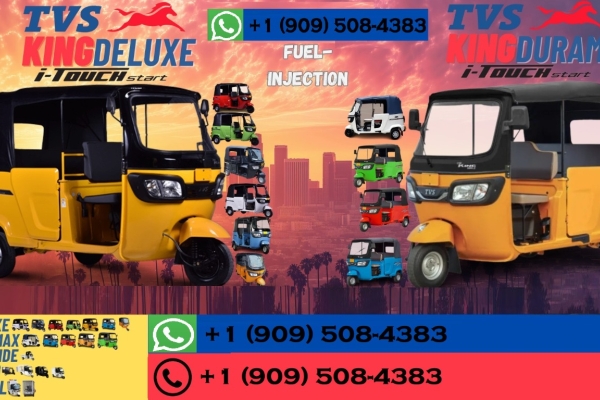 Ogłoszenie - Wholesale Suppliers of Bajaj, TVS King Tricycle WhatsApp +1(909)(508)(4383). Zdjęcie 1