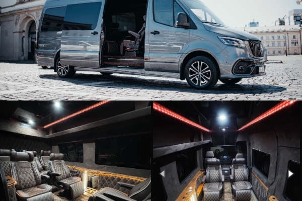 Ogłoszenie - Luksusowe busy Warszawa z kierowcą Mercedes Sprinter V-klasa. Zdjęcie 1