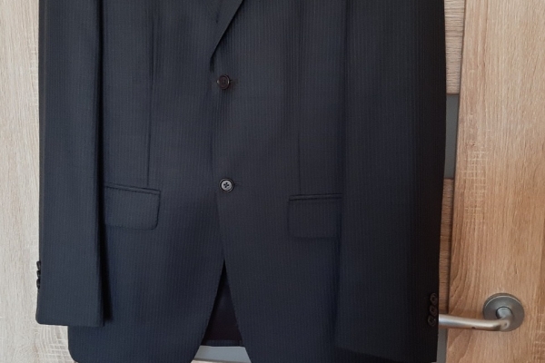 Ogłoszenie - męska Marynarka, wełna, na 182 cm, ciemnoszara - użyta raz, stan idealny !. Zdjęcie 3
