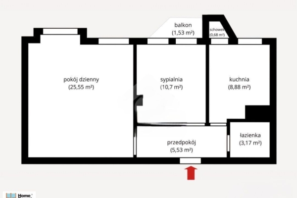 Ogłoszenie - 2pok, 55met, Okolice Jagiellończyka BALKON/PIWNICA/PARKING (Wrocław). Zdjęcie 8