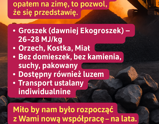 Ogłoszenie - Wegiel Orzech Kostka Groszek. Zdjęcie 1
