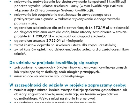 Ogłoszenie - Centrum Rozwoju Społeczno-Ekonomicznego zaprasza do udziału w projekcie „Aktywizacja - Praca - Sukces!”. Zdjęcie 2