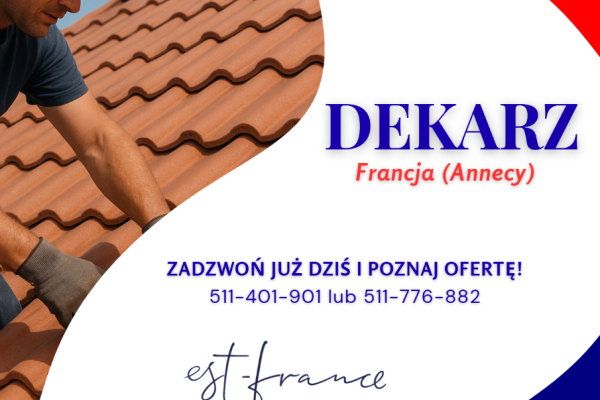 Ogłoszenie - UWAGA! PRACA NA STANOWISKU DEKARZA - OSTATNIE 2 MIEJSCA!. Zdjęcie 1