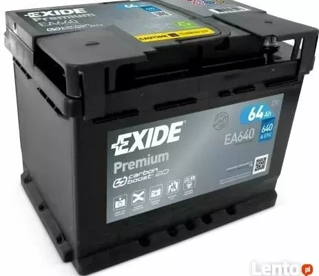 Ogłoszenie - Akumulator 64Ah 640A EXIDE Premium prawy plus. Zdjęcie 1