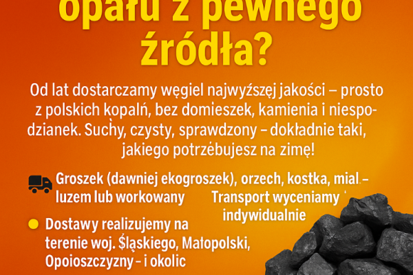 Ogłoszenie - Węgiel Orzech -PROMOCJA!!!Ekogroszek Ekomiał Cała Polska. Zdjęcie 1