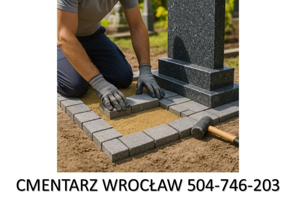 Ogłoszenie - Kamyki Wokół pomnika. Cmentarz Wrocław, tel. 504-746-203, ozdobienie grobu kamyczkami. Zdjęcie 1
