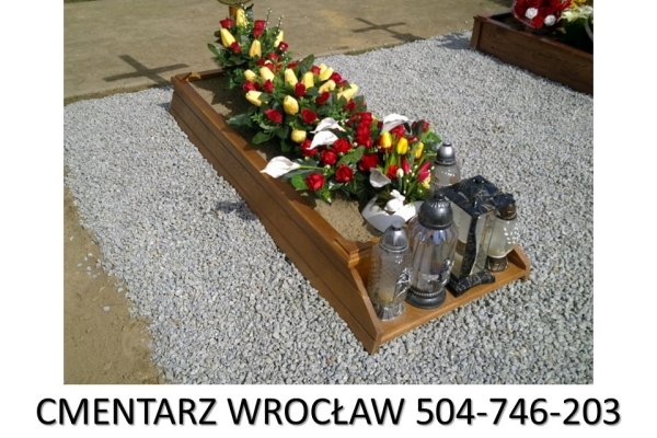 Ogłoszenie - Gres wokół pomnika, Wrocław.  tel. 504-746-203, Obsypanie kamykami ozdobnymi grobu. Zdjęcie 1