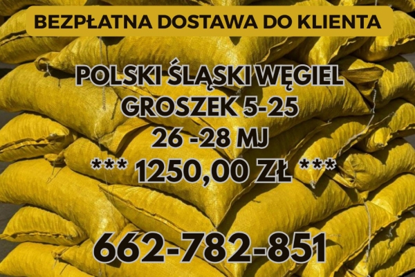 Ogłoszenie - POLSKI WĘGIEL : GROSZEK 5-25, 26-28MJ - Transport Gratis !. Zdjęcie 4