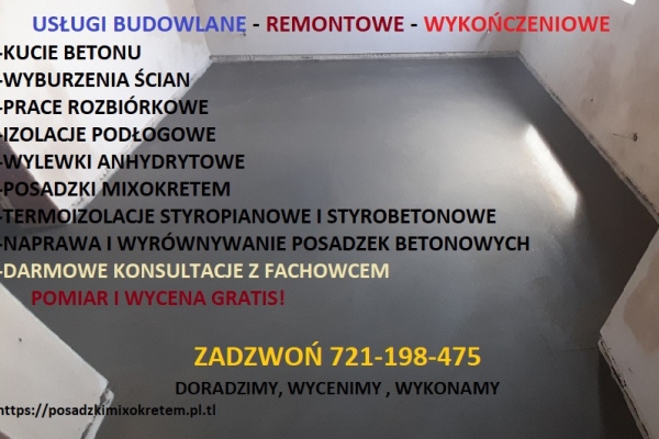 Ogłoszenie - Wylewki cementowe / Układanie styropianu / Jastrych /Styrobeton / Posadzki betonowe z Mixokreta / Izolacje podłogowe. Zdjęcie 7