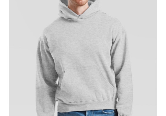 Ogłoszenie - Gruba Bluza z kapturem Supercotton™ nierozpinana kangurka FRUIT of the LOOM. Zdjęcie 2