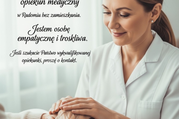 Ogłoszenie - Opieka nad seniorami. Zdjęcie 1