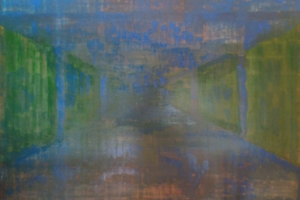 Ogłoszenie - Kompozycja 70x100cm, farby olejne, nowoczesne abstrakcyjne malarstwo. Zdjęcie 1