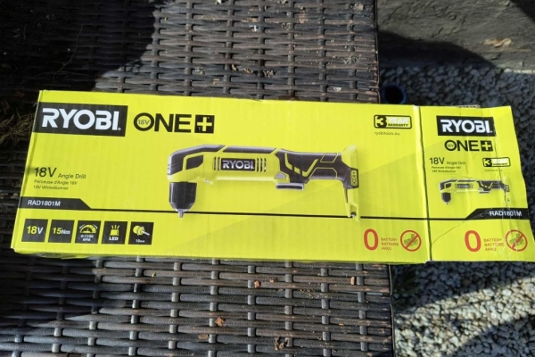 Ogłoszenie - Wiertarka kątowa Ryobi One+ 18V. Zdjęcie 1