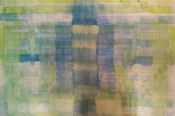 Ogłoszenie - Kompozycja 70x100cm, farby olejne, nowoczesne abstrakcyjne malarstwo. Zdjęcie 1