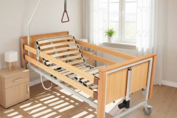 Ogłoszenie - Łóżko rehabilitacyjne dla chorych niepełnosprawnych sterowane za pomocą pilota domowa rehabilitacja. Zdjęcie 1
