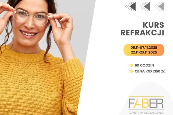 Ogłoszenie - Kurs refrakcji Kraków [05.11 – 23.11.2025]. Zdjęcie 1