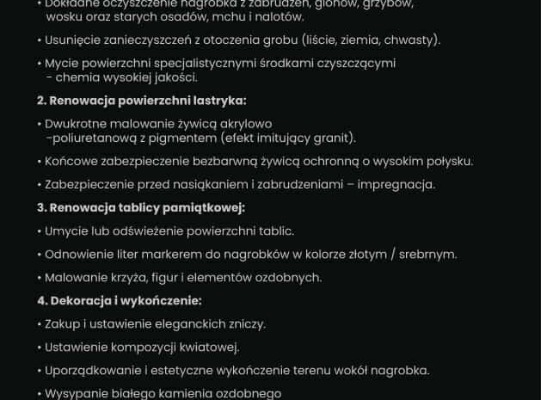 Ogłoszenie - Renowacja grobów – Kielce i okolice. Kolosalny efekt za ułamek ceny!. Zdjęcie 5