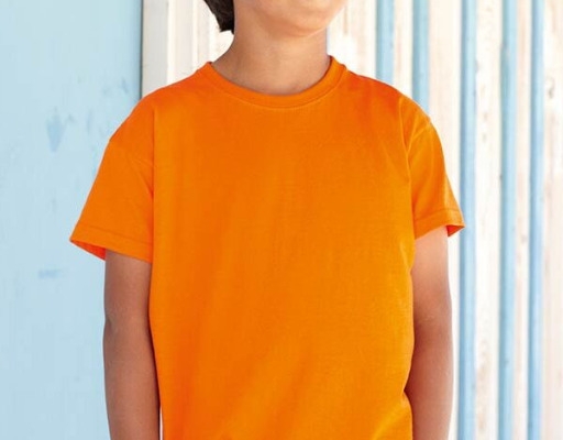 Ogłoszenie - Bawełniana Dziecięca koszulka pomarańczowa FRUIT of the LOOM. Zdjęcie 1