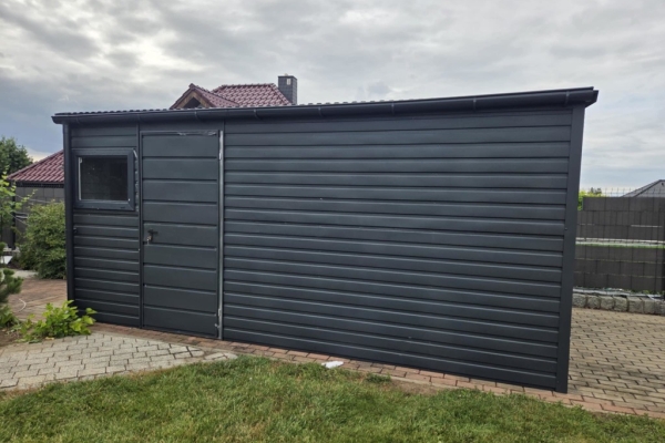 Ogłoszenie - Domek Ogrodowy 5x2m Spad na tył Ciemny Grafit Mat PREMIUM. Zdjęcie 3