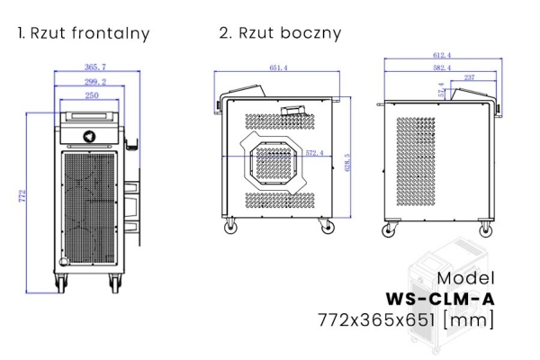 Ogłoszenie - Laser czyszczący, chłodzony powietrzem WENI CLM-A 2kW - Promocja!. Zdjęcie 3