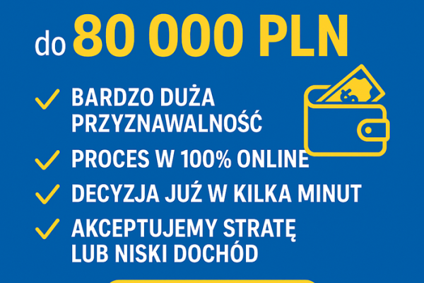 Ogłoszenie - KREDYT DLA FIRM DO 80 000 PLN – NA UPROSZCZONYCH ZASADACH!. Zdjęcie 1