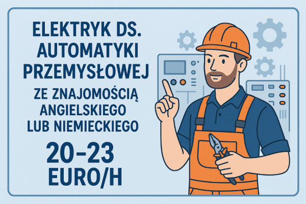 Ogłoszenie - Elektryk ds. automatyki przemysłowej z niemieckim i angielskim. Zdjęcie 1