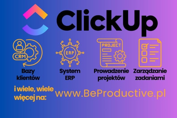 Ogłoszenie - ClickUp - wdrożenie i szkolenie dla zespołów. Zdjęcie 1