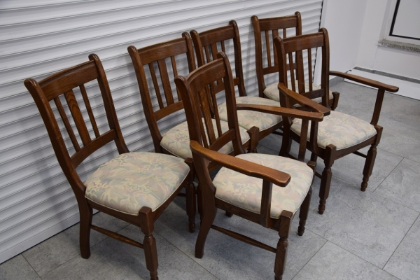 Ogłoszenie - krzesła dębowe 6 sztuk - jak nowe. Zdjęcie 3