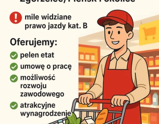 Ogłoszenie - MOBILNY KASJER SPRZEDAWCA ZGORZELEC /PIEŃSK I OKOLICE DINO POLSKA S.A.. Zdjęcie 1