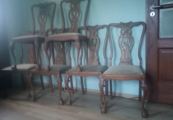 Ogłoszenie - Krzesła dębowe rzeźbione. Zdjęcie 4