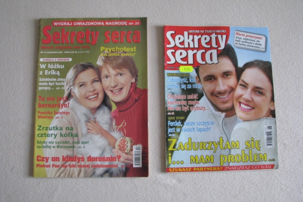 Ogłoszenie - Magazyn Sekrety serca – nr 12.2003, nr 6.2019. Zdjęcie 1