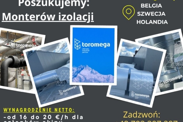 Ogłoszenie - Monter izolacji – praca za granicą!. Zdjęcie 1