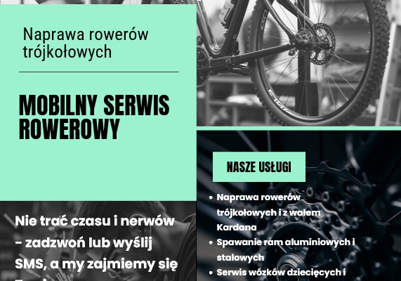 Ogłoszenie - Naprawa rowerów trójkołowych, z wałem Kardana i spawaniu ram aluminiowych, stalowych. Zdjęcie 1